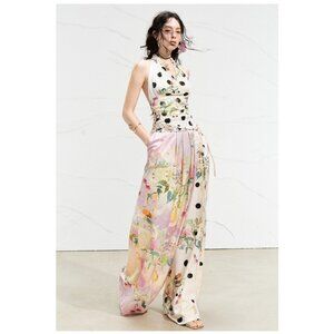 [NEW] Pink Silky Wide-leg Pants